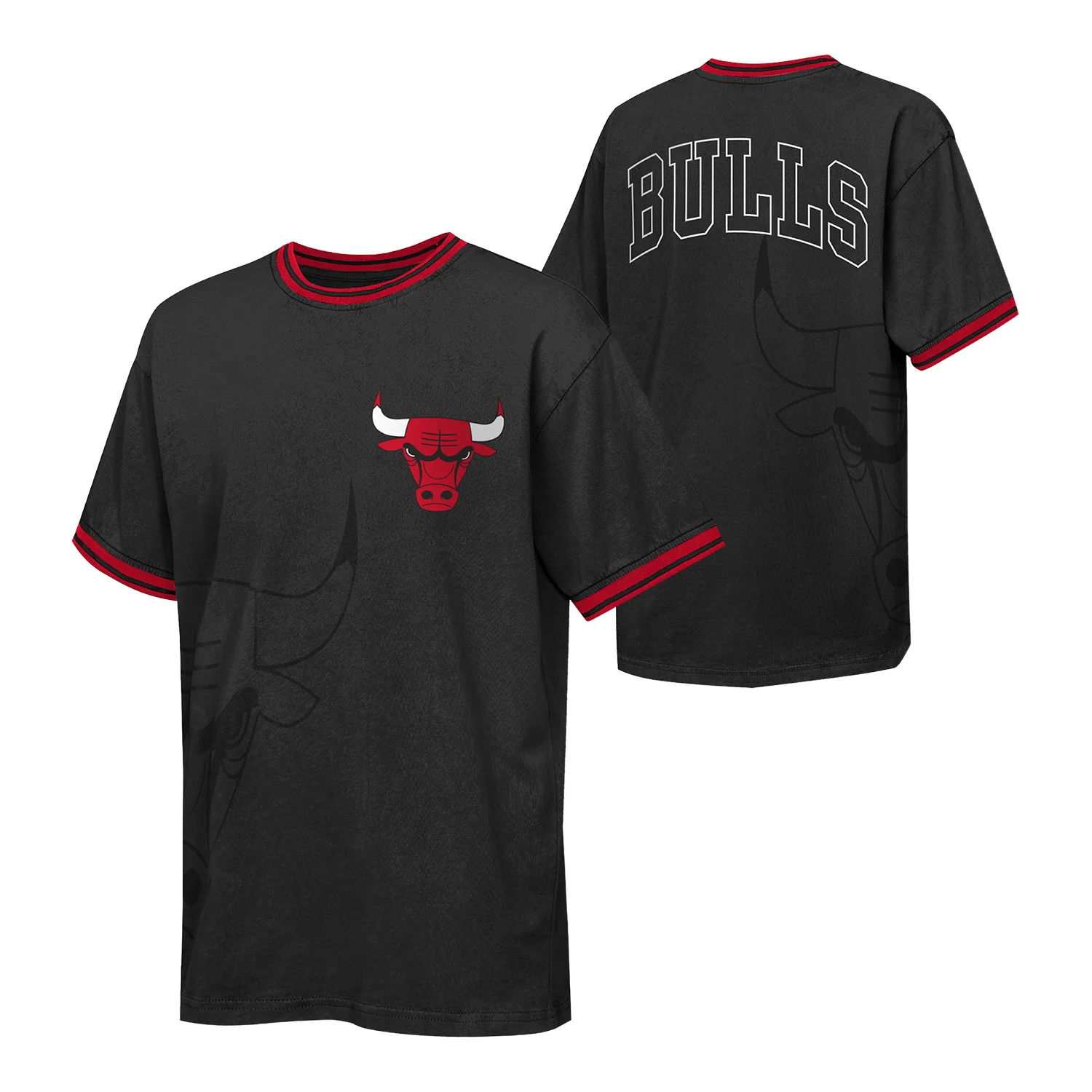Youth Chicago Bulls Ringer T-Shirt - Image 3